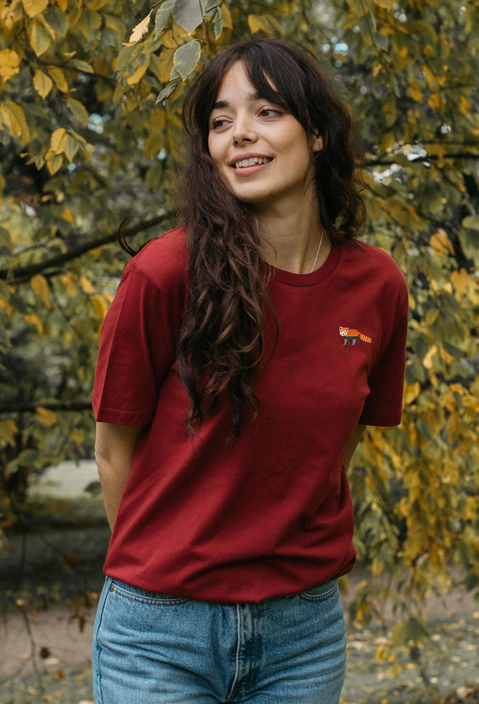 red panda womens t-shirt Big Wild Thought