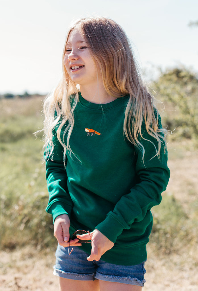 red panda childrens sweatshirt Big Wild Thought