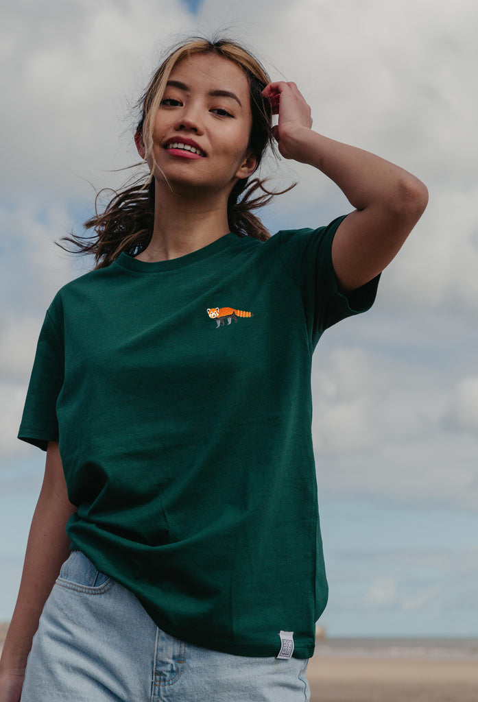 red panda womens t-shirt Big Wild Thought
