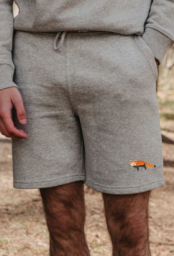 red panda mens sweat shorts Big Wild Thought