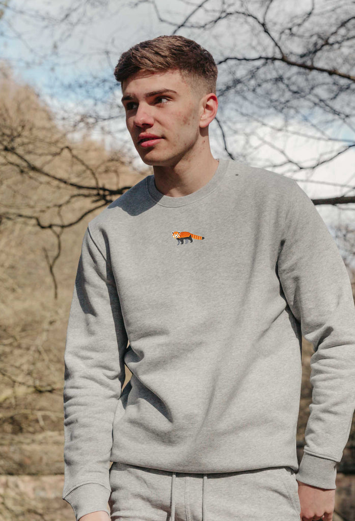 red panda mens sweatshirt Big Wild Thought