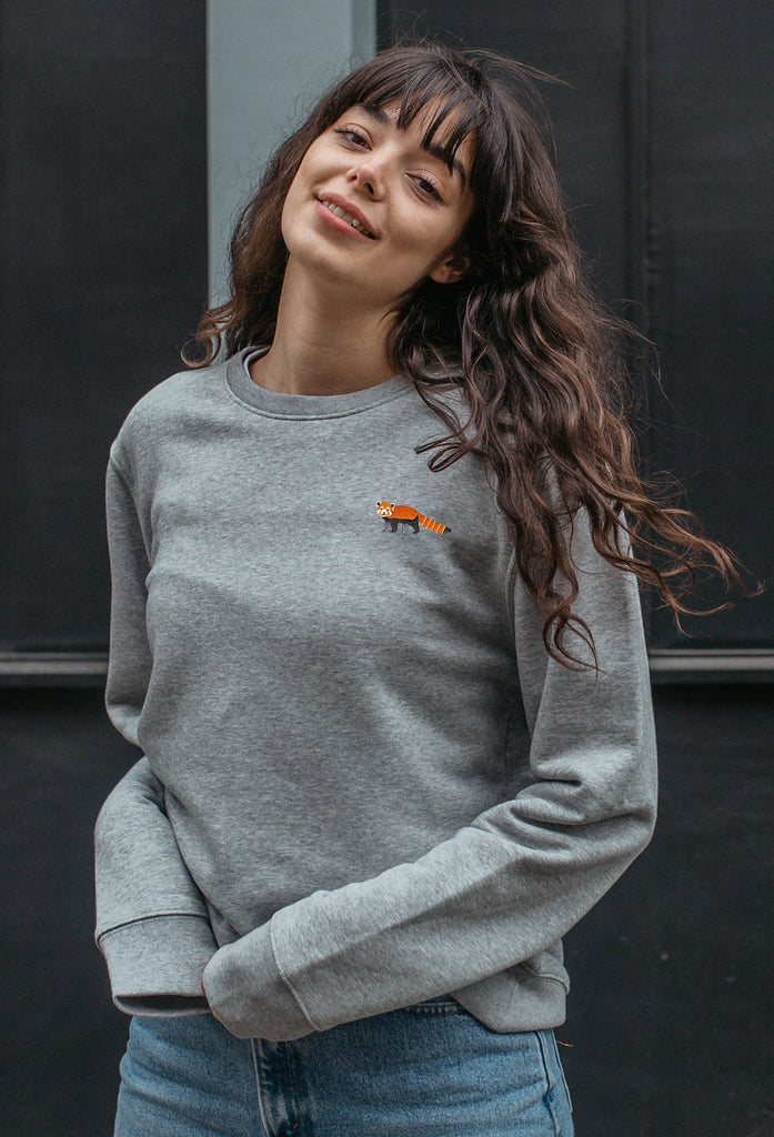 red panda womens sweatshirt Big Wild Thought