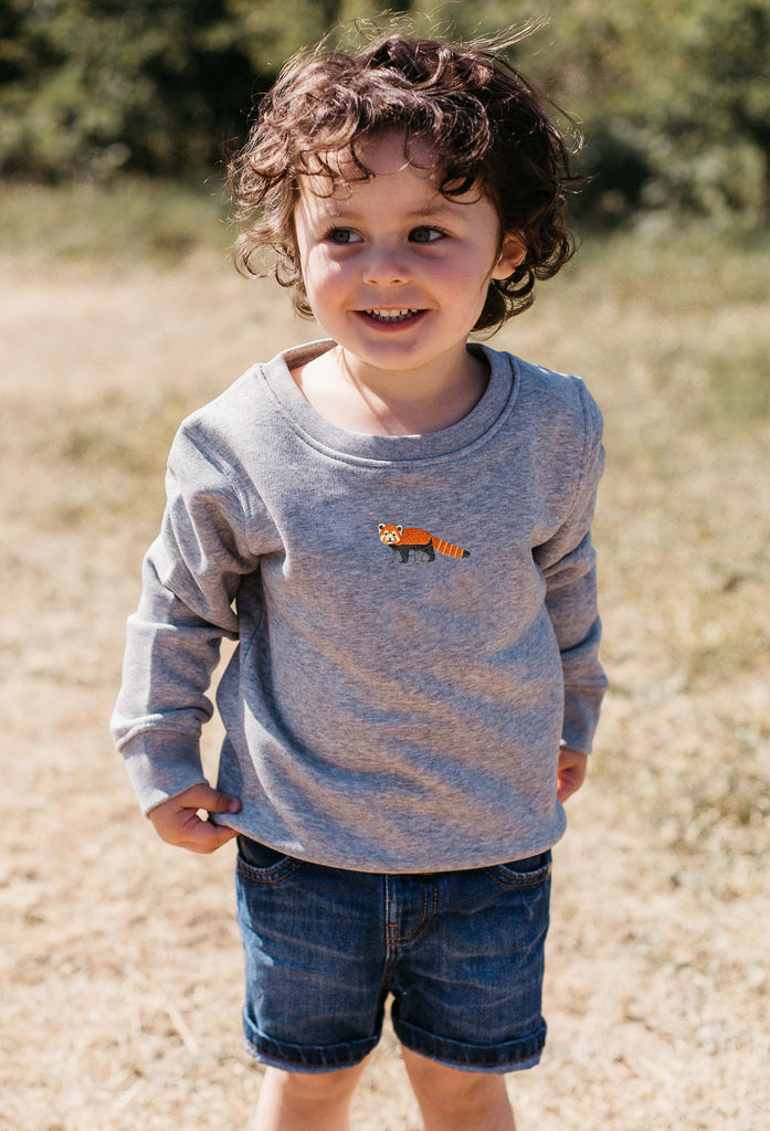 red panda childrens sweatshirt Big Wild Thought