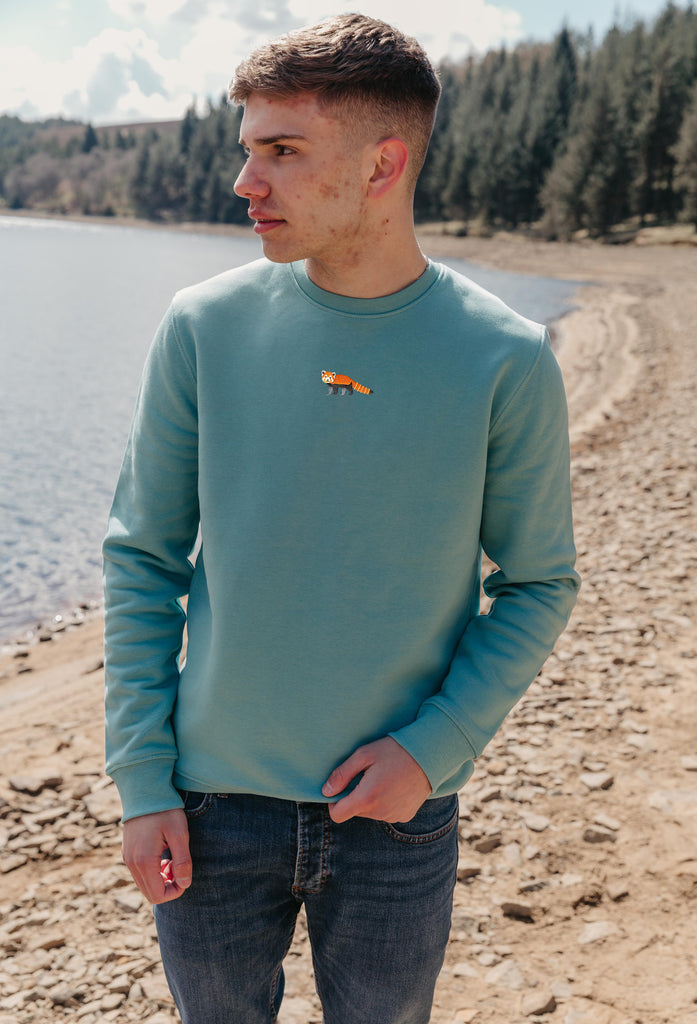 red panda mens sweatshirt Big Wild Thought