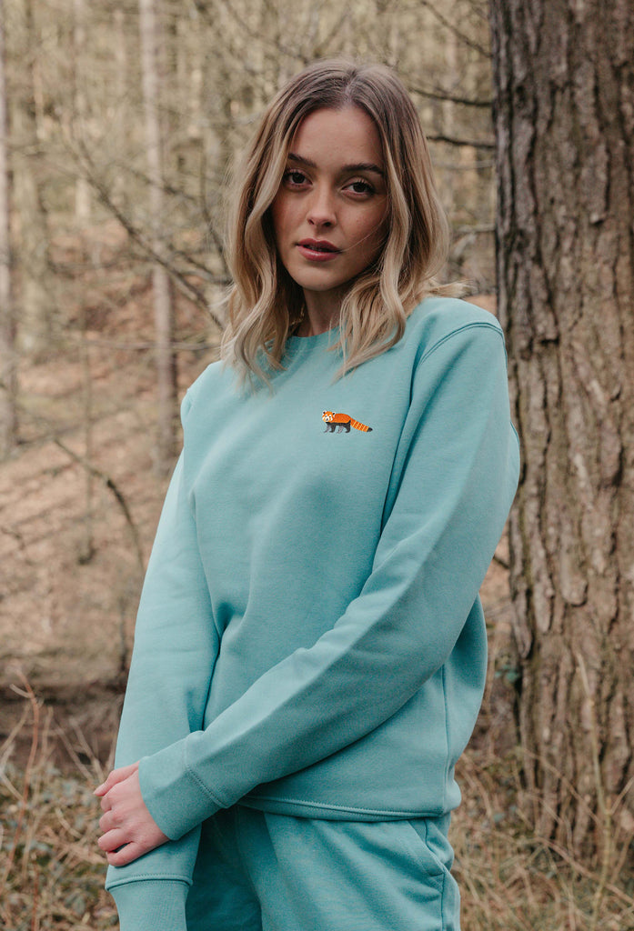 red panda womens sweatshirt Big Wild Thought