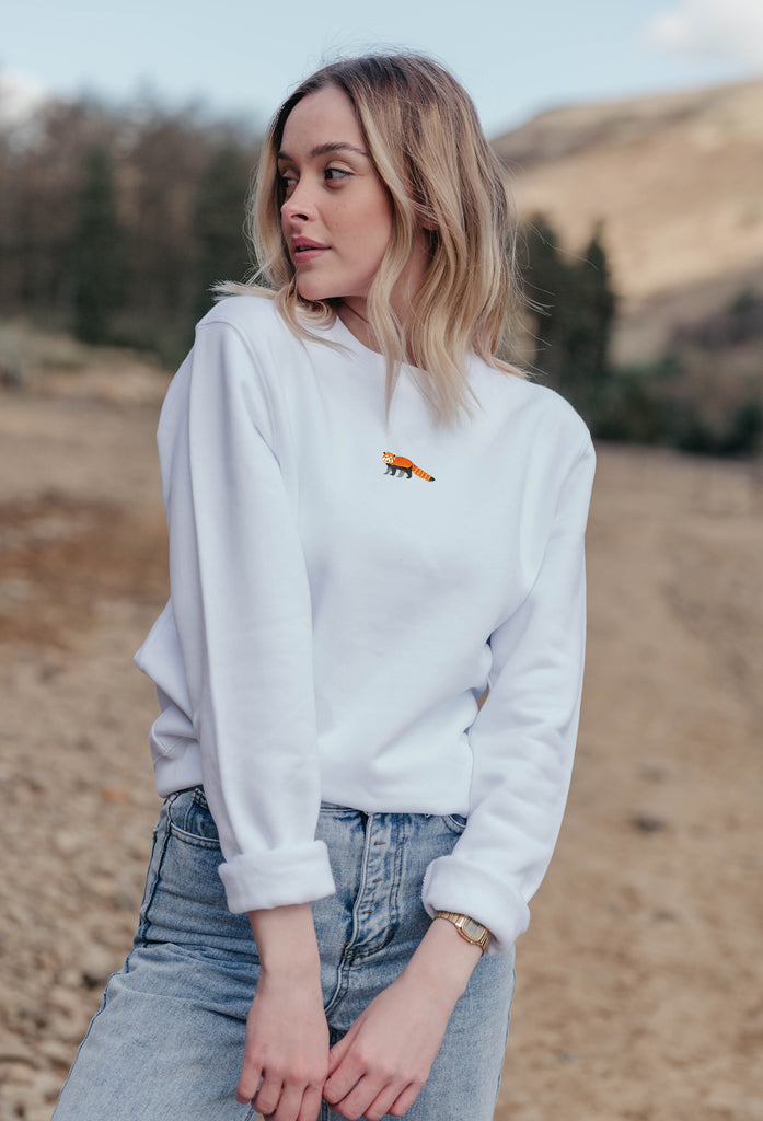 red panda womens sweatshirt Big Wild Thought