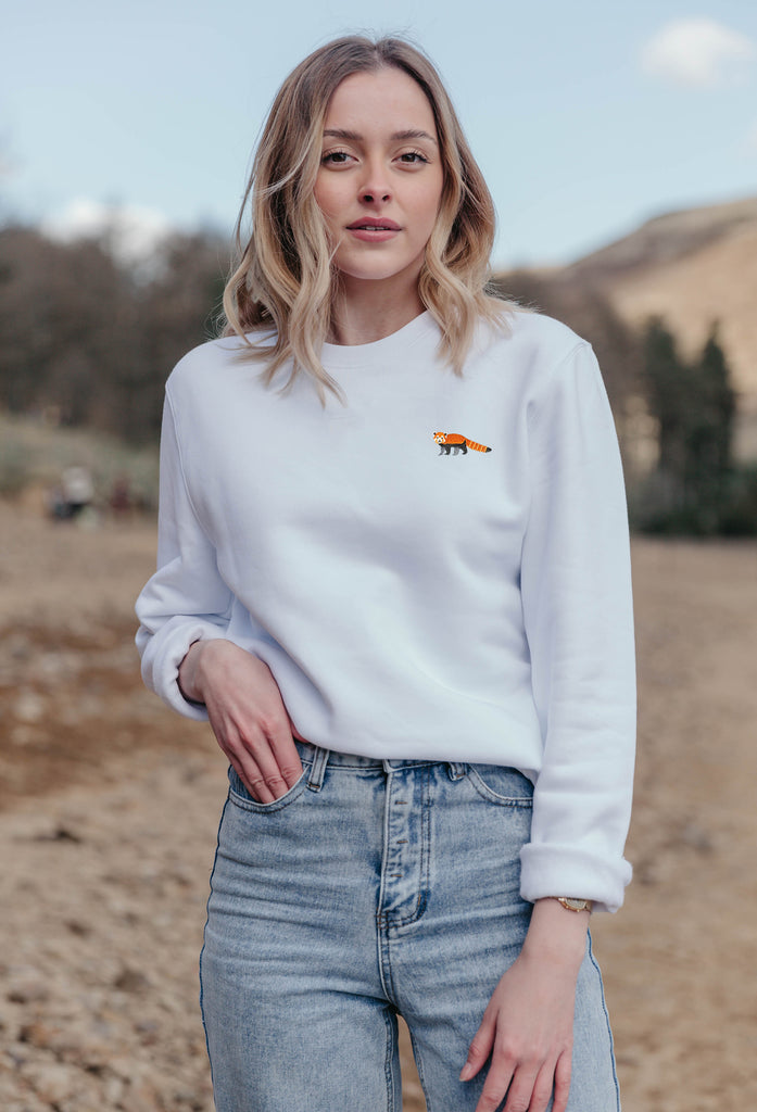 red panda womens sweatshirt Big Wild Thought