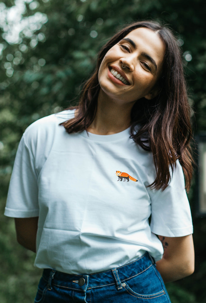 red panda womens t-shirt Big Wild Thought