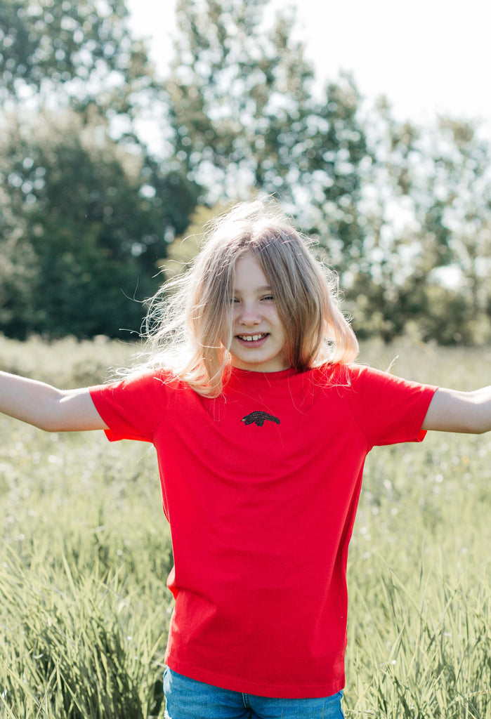 pangolin childrens t-shirt Big Wild Thought