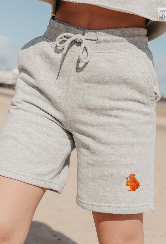 red squirrel womens sweat shorts Big Wild Thought