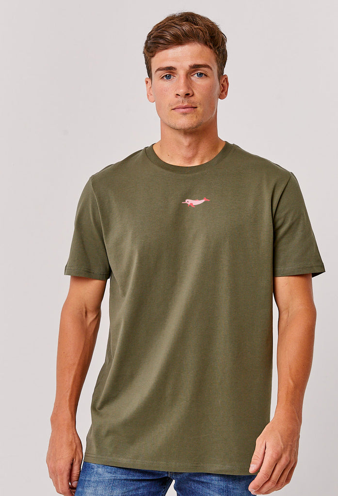 river dolphin mens t-shirt Big Wild Thought