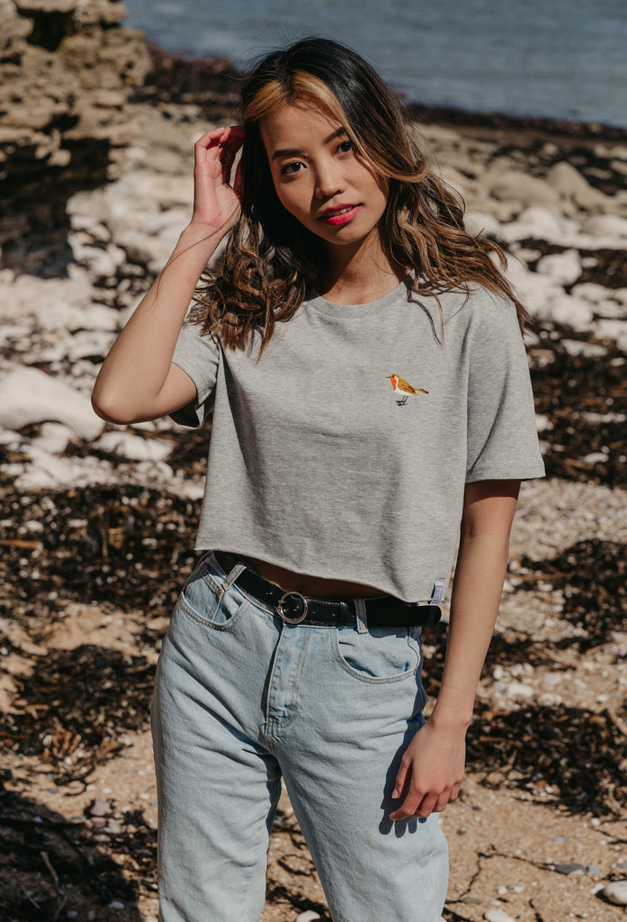 robin womens cropped t-shirt Big Wild Thought