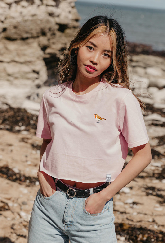 robin womens cropped t-shirt Big Wild Thought
