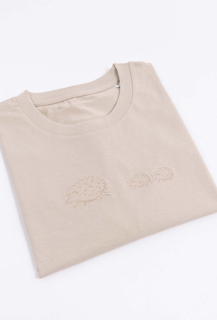 family of hedgehogs unisex cropped t-shirt Big Wild Thought
