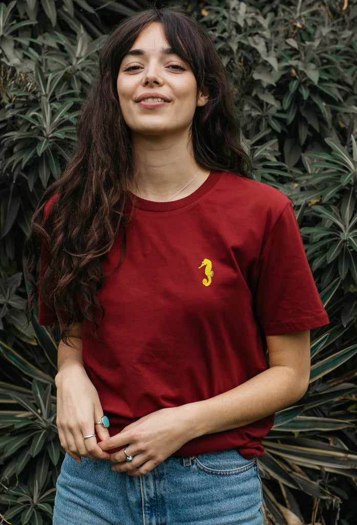 seahorse womens t-shirt Big Wild Thought