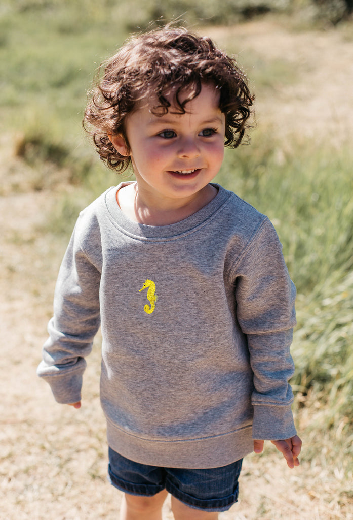 seahorse childrens sweatshirt Big Wild Thought