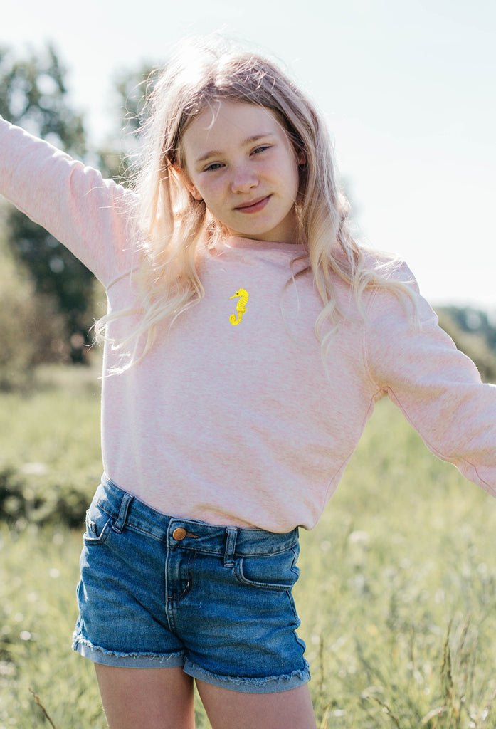 seahorse childrens sweatshirt Big Wild Thought