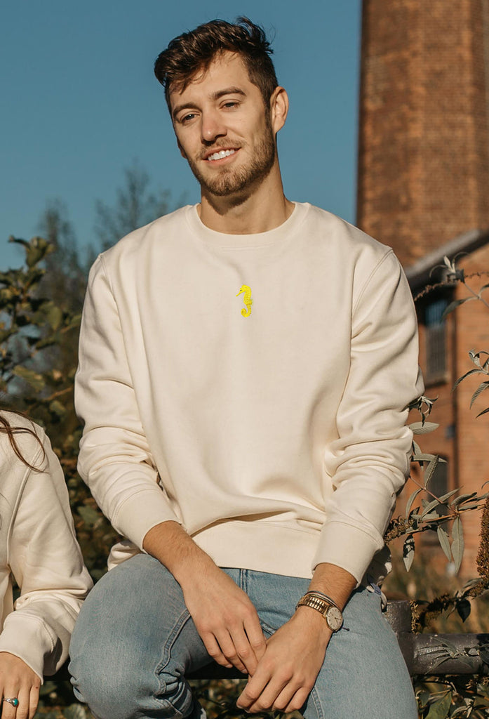 seahorse mens sweatshirt Big Wild Thought