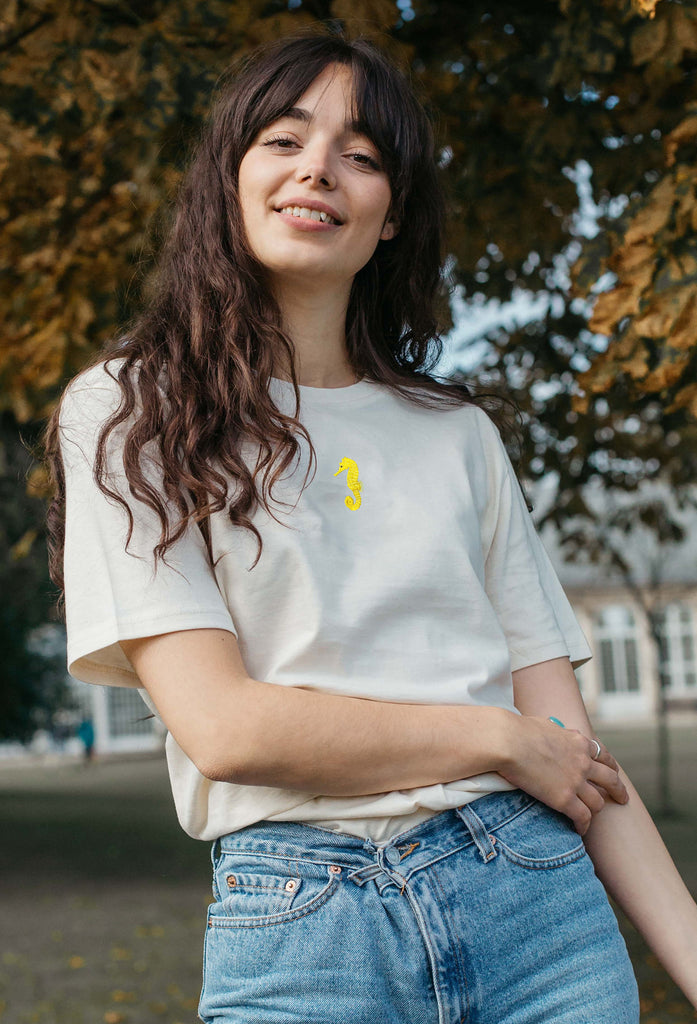 seahorse womens t-shirt Big Wild Thought