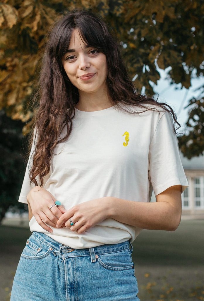 seahorse womens t-shirt Big Wild Thought