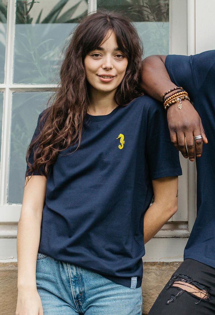 seahorse womens t-shirt Big Wild Thought
