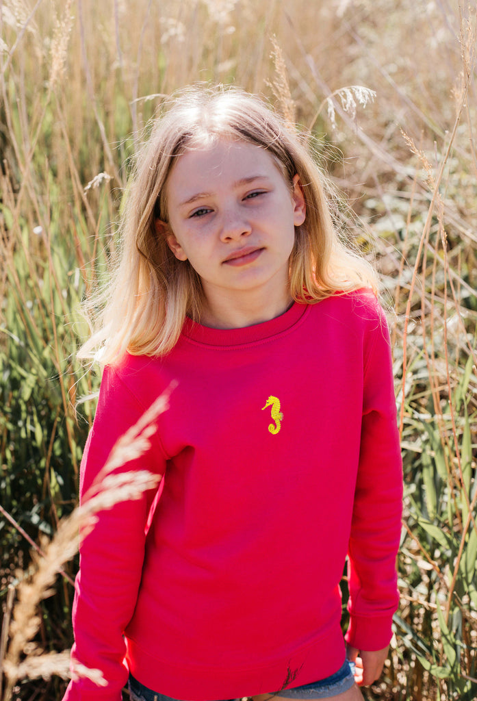 seahorse childrens sweatshirt Big Wild Thought