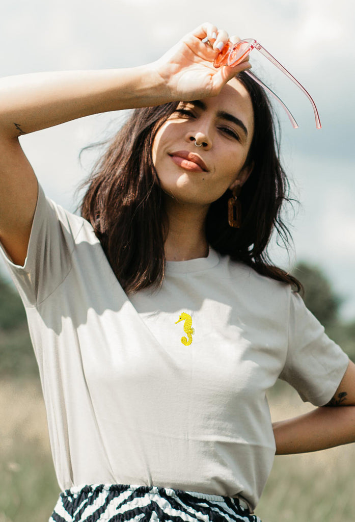 seahorse womens t-shirt Big Wild Thought