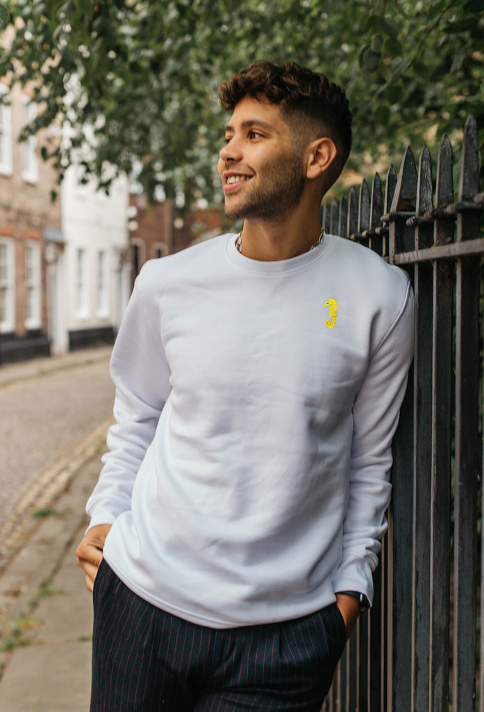 seahorse mens sweatshirt Big Wild Thought