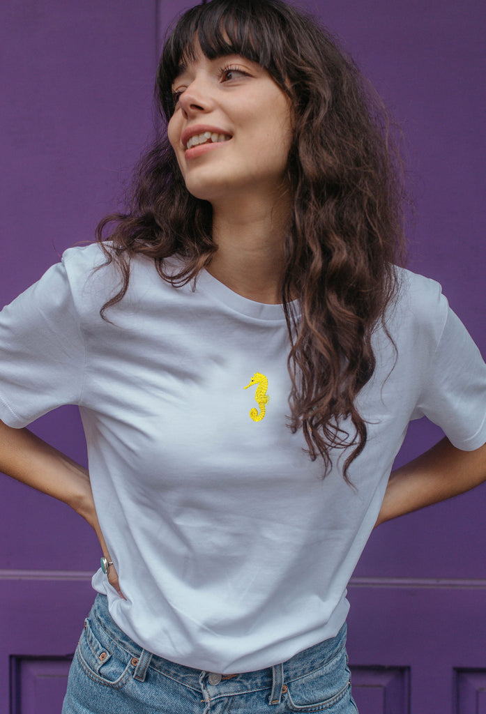 seahorse womens t-shirt Big Wild Thought