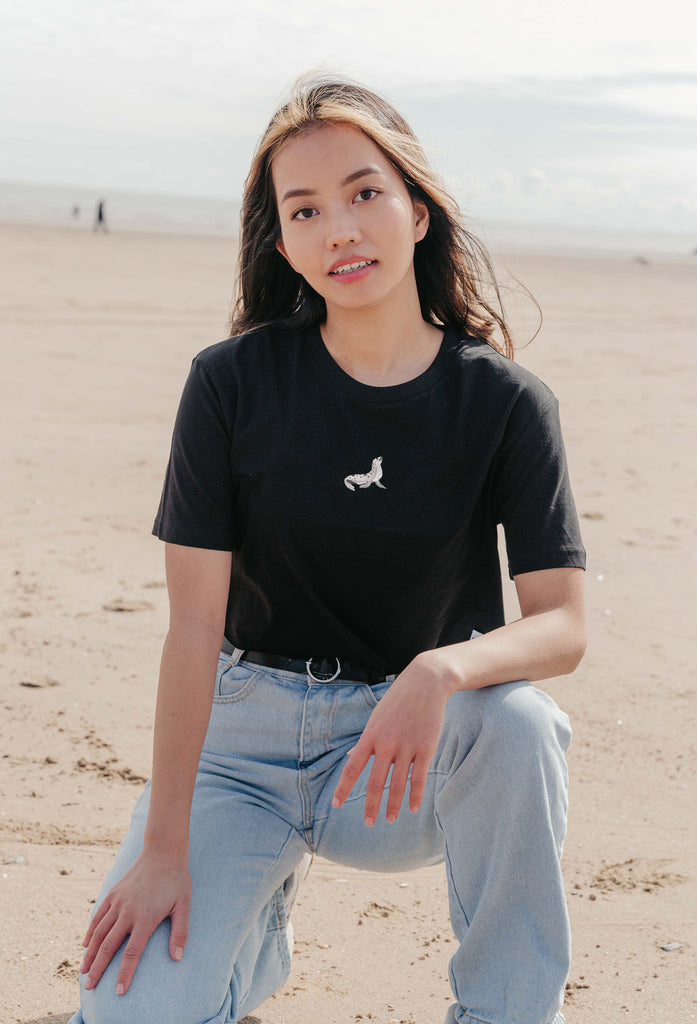 seal womens cropped t-shirt Big Wild Thought
