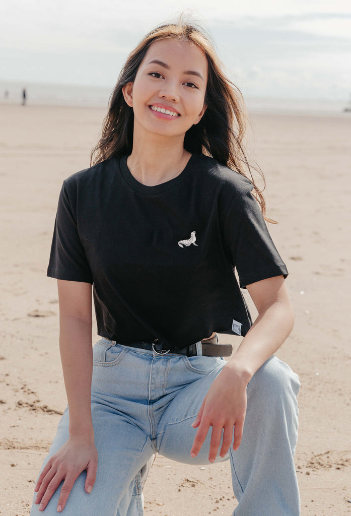 seal womens cropped t-shirt Big Wild Thought