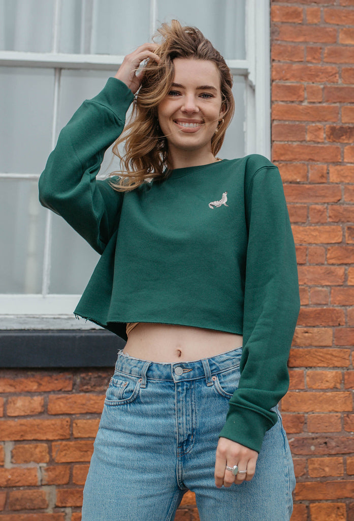 seal womens cropped sweatshirt Big Wild Thought