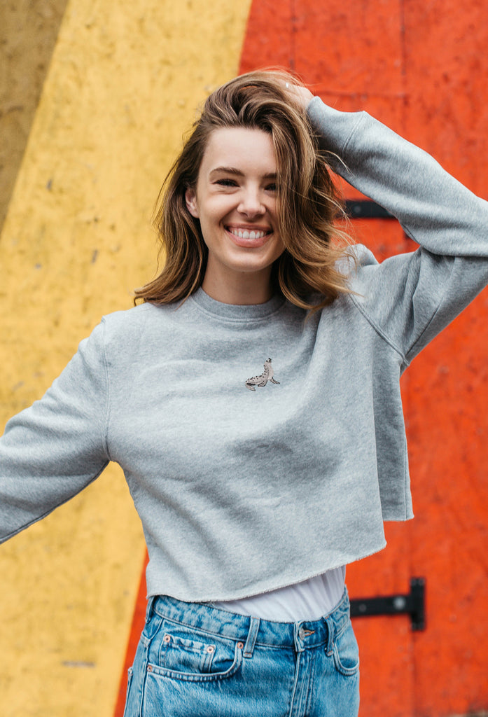 seal womens cropped sweatshirt Big Wild Thought