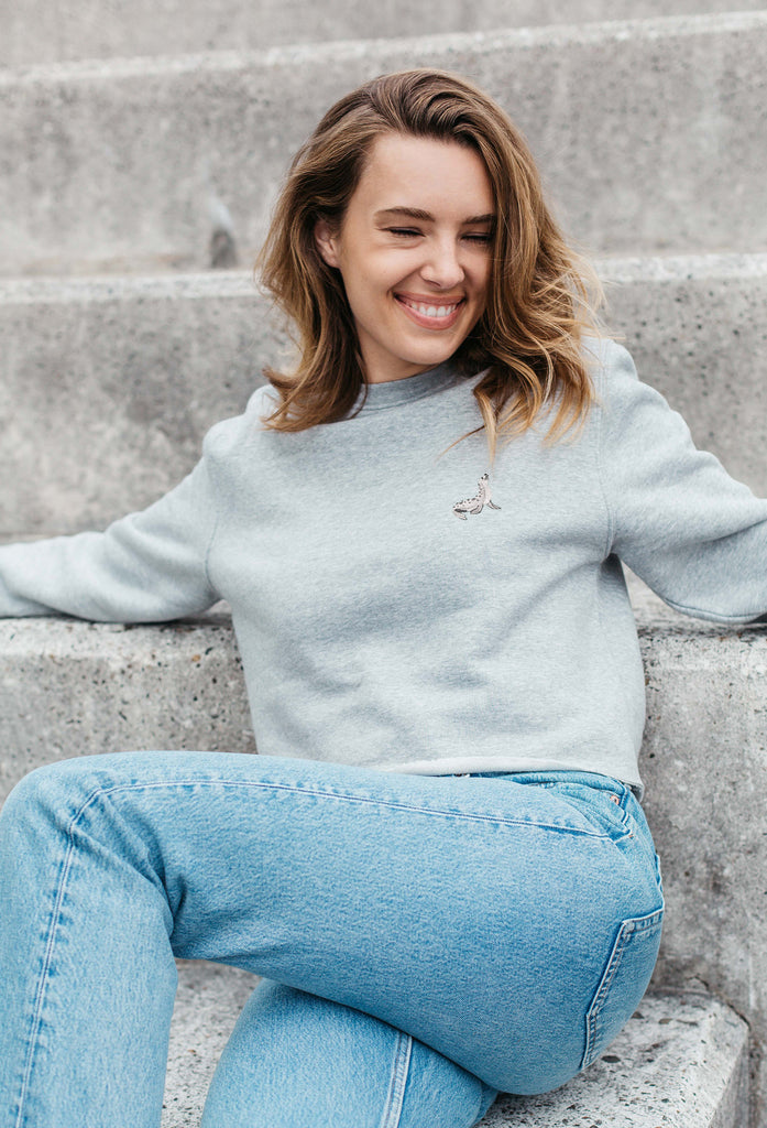 seal womens cropped sweatshirt Big Wild Thought
