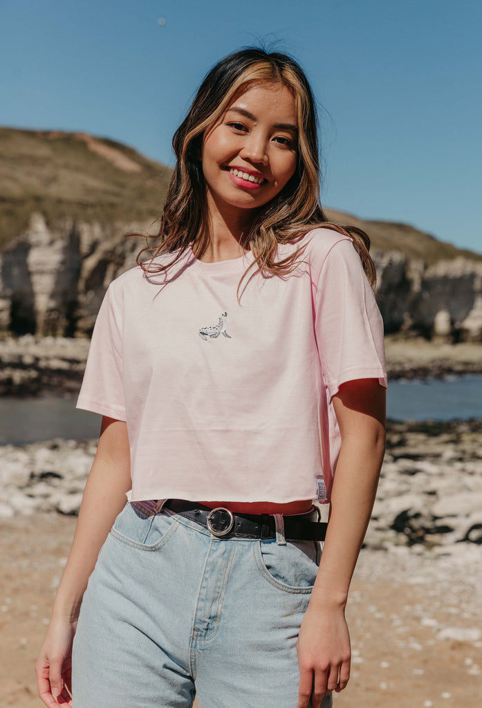 seal womens cropped t-shirt Big Wild Thought