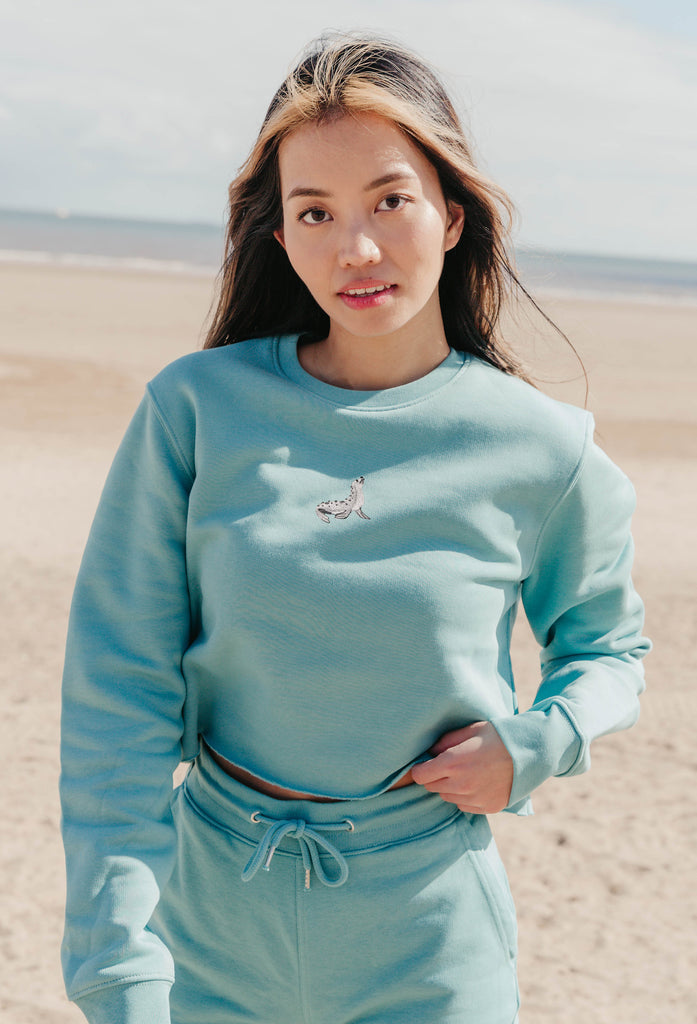 seal womens cropped sweatshirt Big Wild Thought