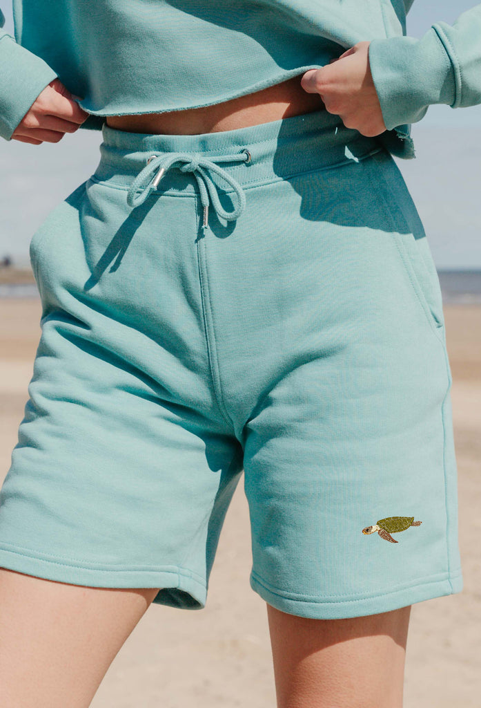 sea turtle womens sweat shorts Big Wild Thought