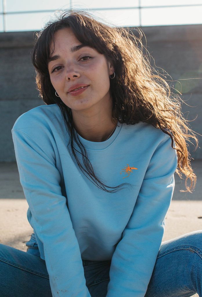 giant squid womens cropped sweatshirt Big Wild Thought