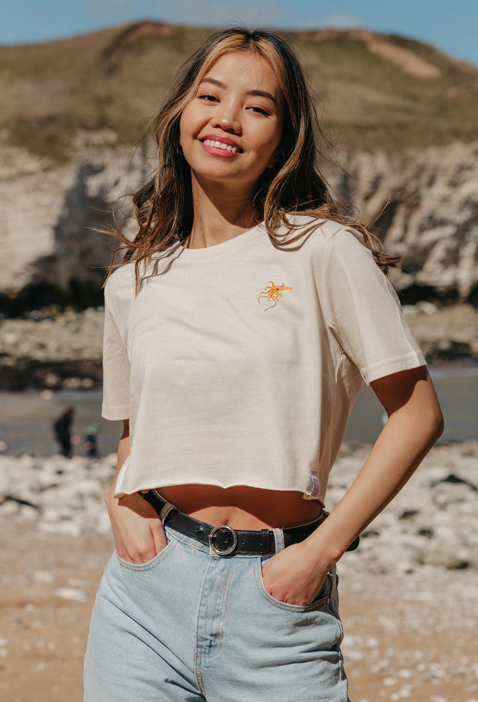 giant squid womens cropped t-shirt Big Wild Thought