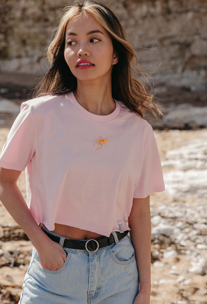 giant squid womens cropped t-shirt Big Wild Thought