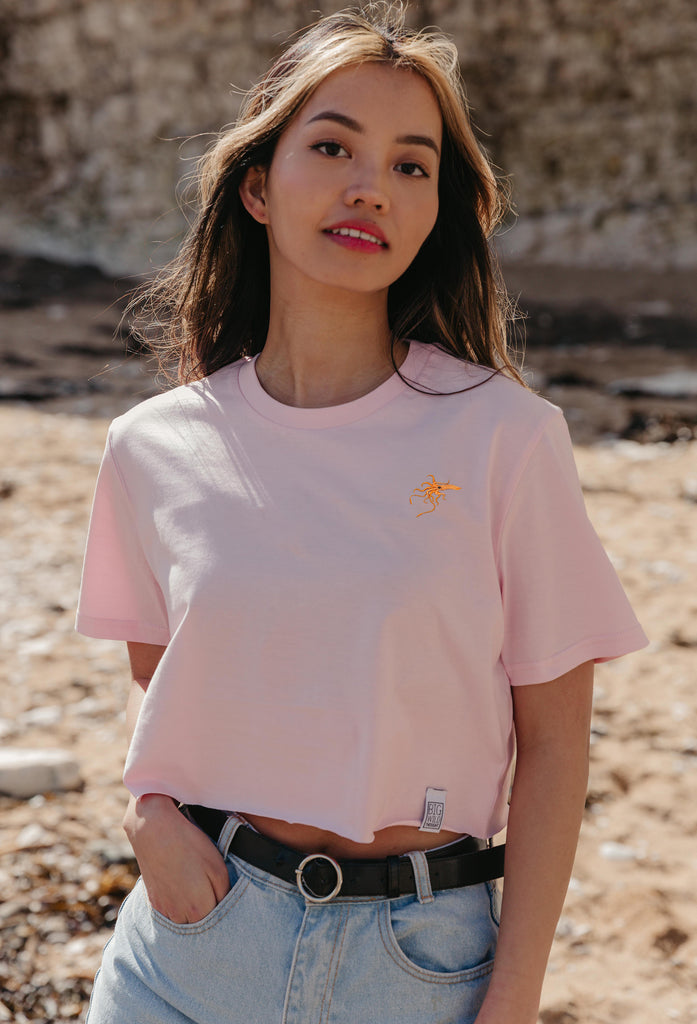 giant squid womens cropped t-shirt Big Wild Thought