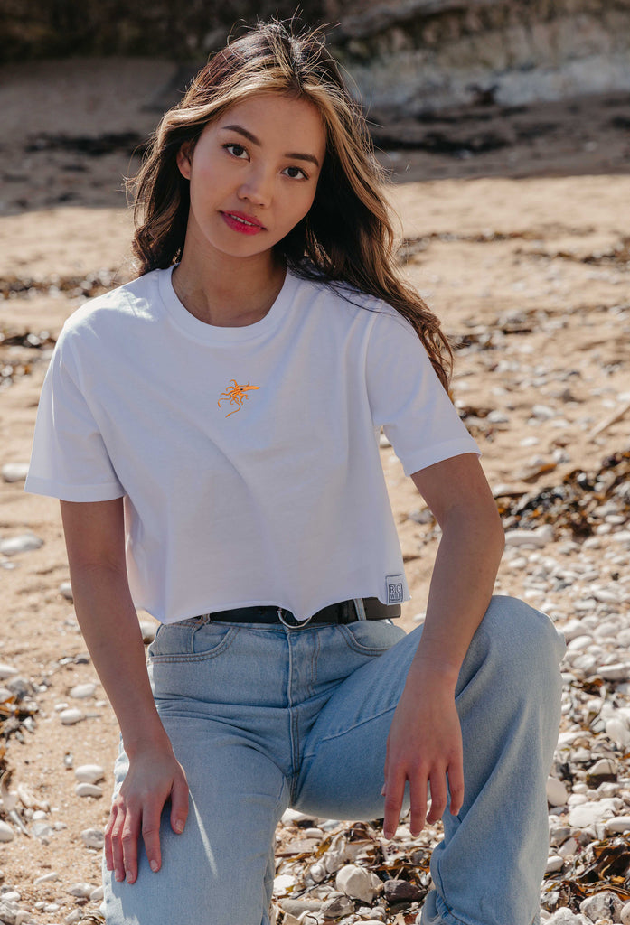 giant squid womens cropped t-shirt Big Wild Thought