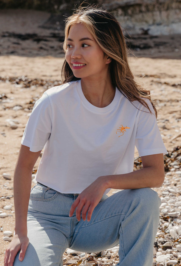 giant squid womens cropped t-shirt Big Wild Thought