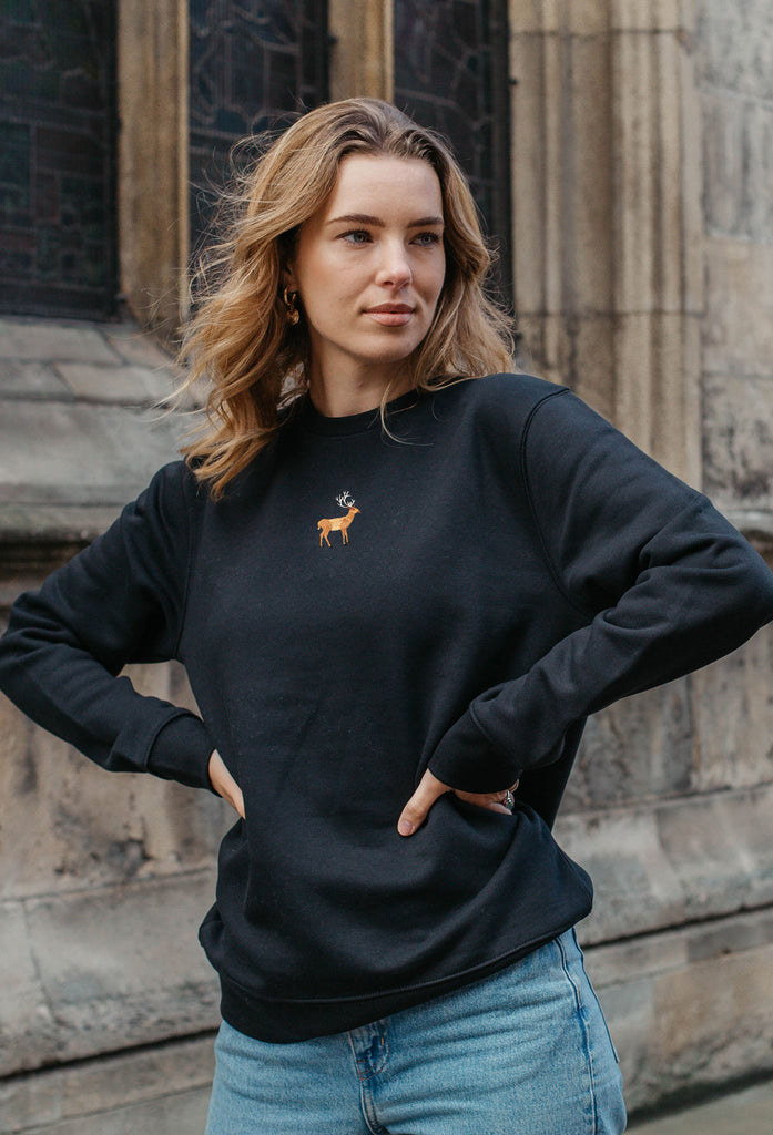stag womens sweatshirt Big Wild Thought