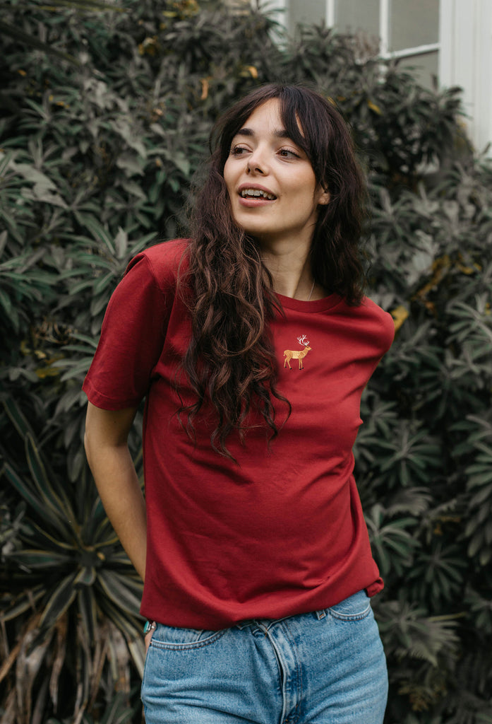 stag womens t-shirt Big Wild Thought