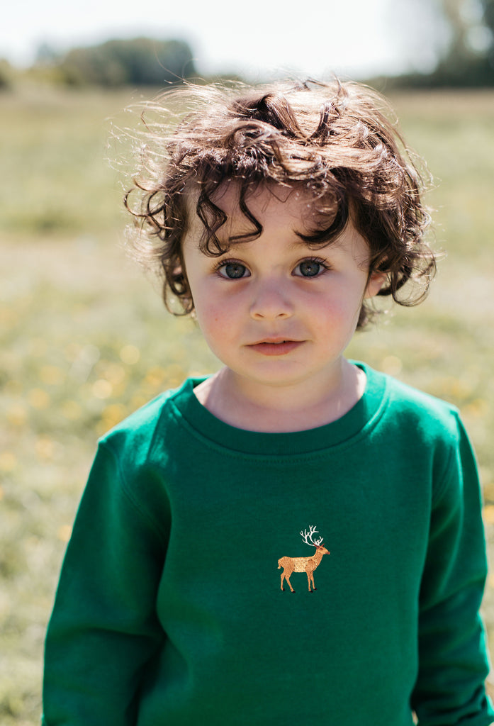 stag childrens sweatshirt Big Wild Thought