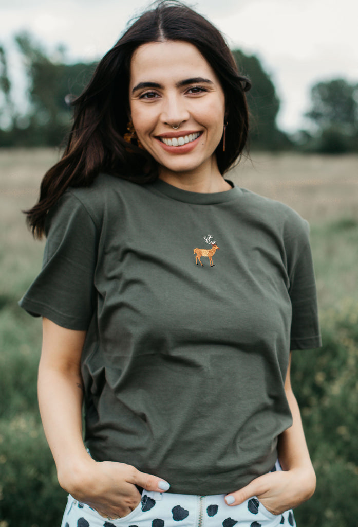 stag womens t-shirt Big Wild Thought