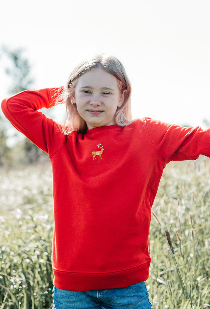 stag childrens sweatshirt Big Wild Thought