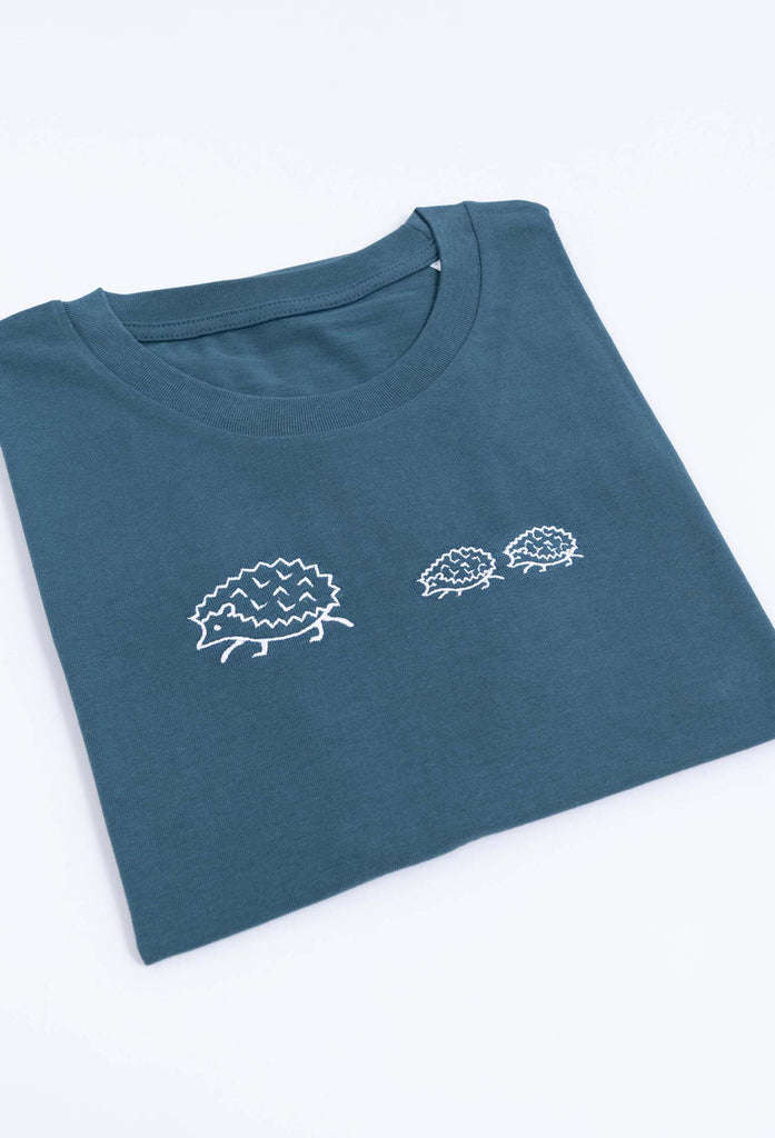 family of hedgehogs unisex cropped t-shirt Big Wild Thought
