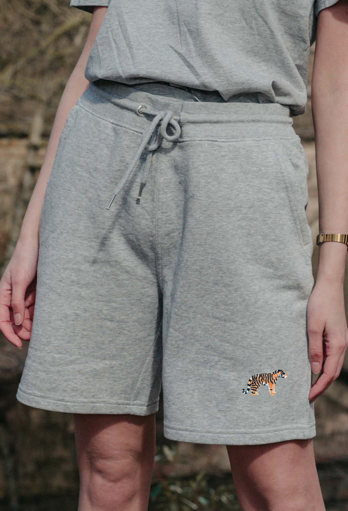tiger womens sweat shorts Big Wild Thought